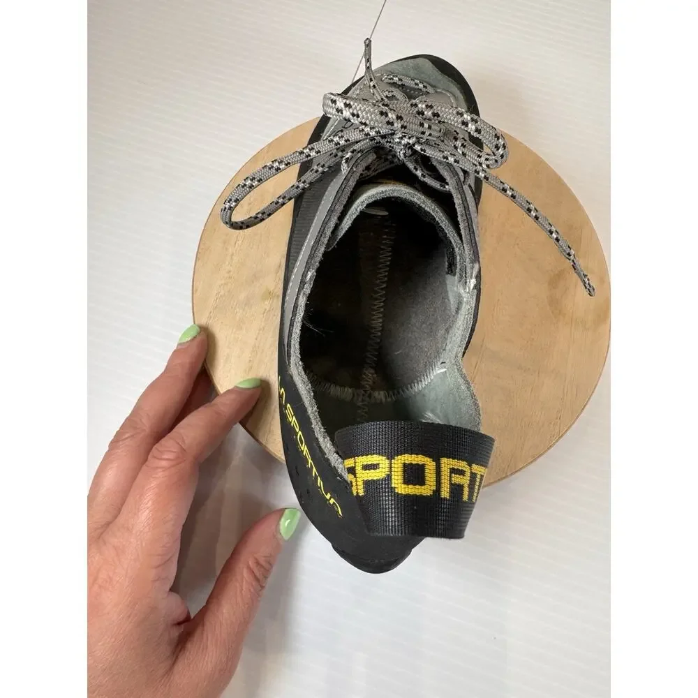 La Sportiva Nago Climbing Shoes EU 36 US Women 5.5 Men 4.5 Gray Vibram XS Edge